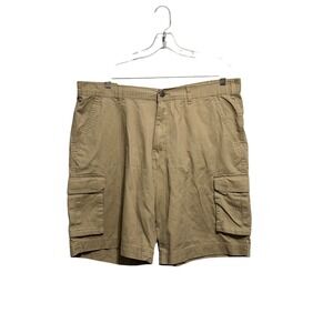 Full Blue Mens Khaki Cotton Twill Cargo Shorts Size 40 NWT 90823-64F Tan Utility